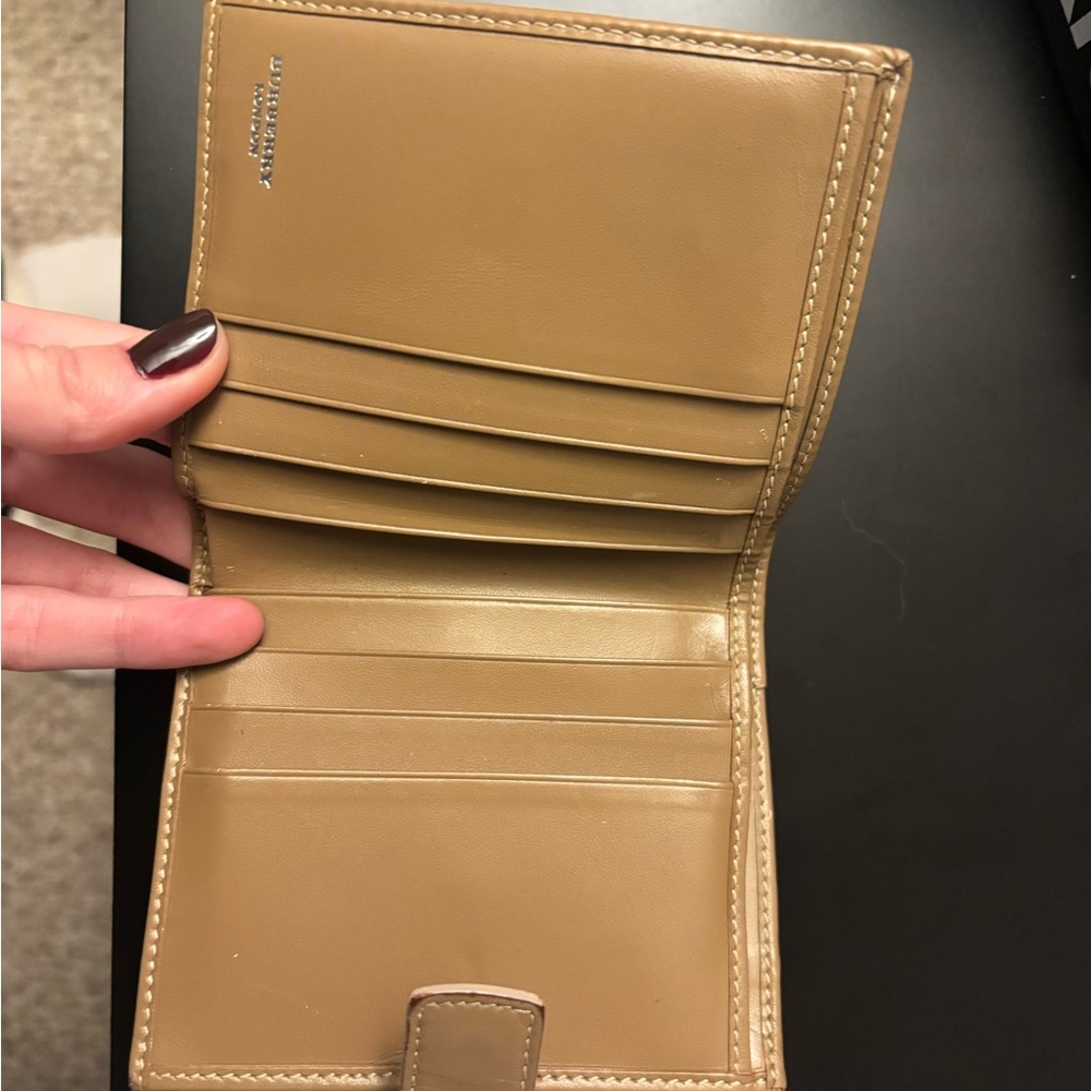 Burberry Tan and Cream Checkered Wallet - Picture 3 of 7